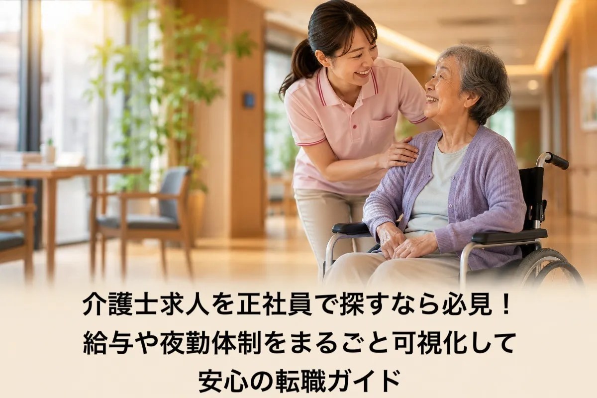 介護士求人を正社員で探すなら必見!給与や夜勤体制をまるごと可視化して安心の転職ガイド